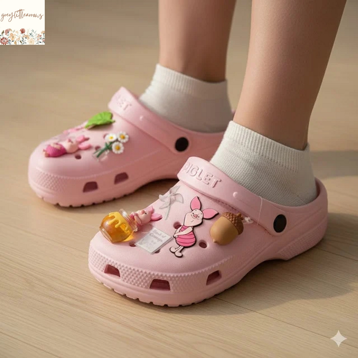 Piglet Crocs With Charms Piglet Crocs With Charms