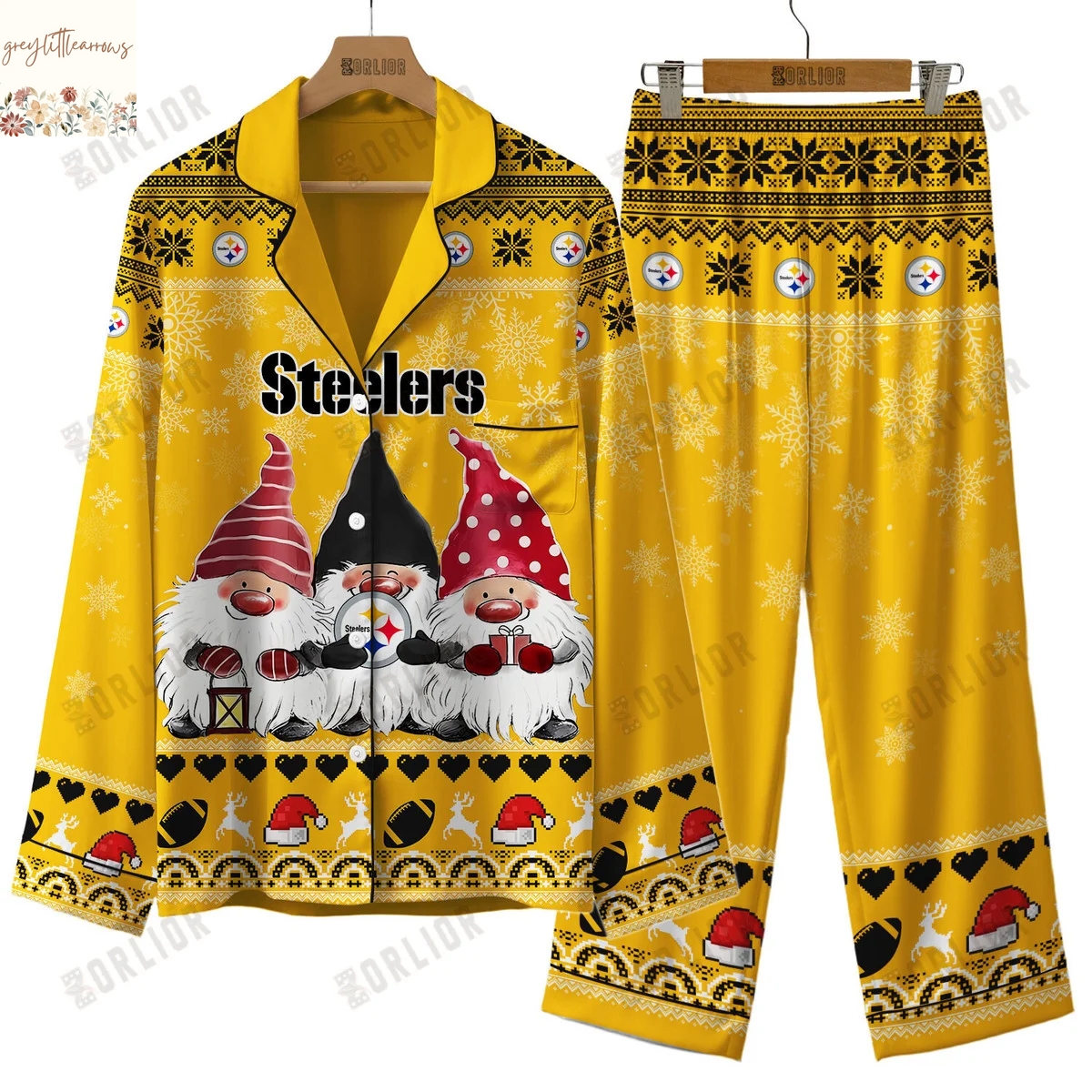 Pittsburgh Steelers 2025 Holiday Season Pajamas Set Pittsburgh Steelers 2025 Holiday Season Pajamas Set