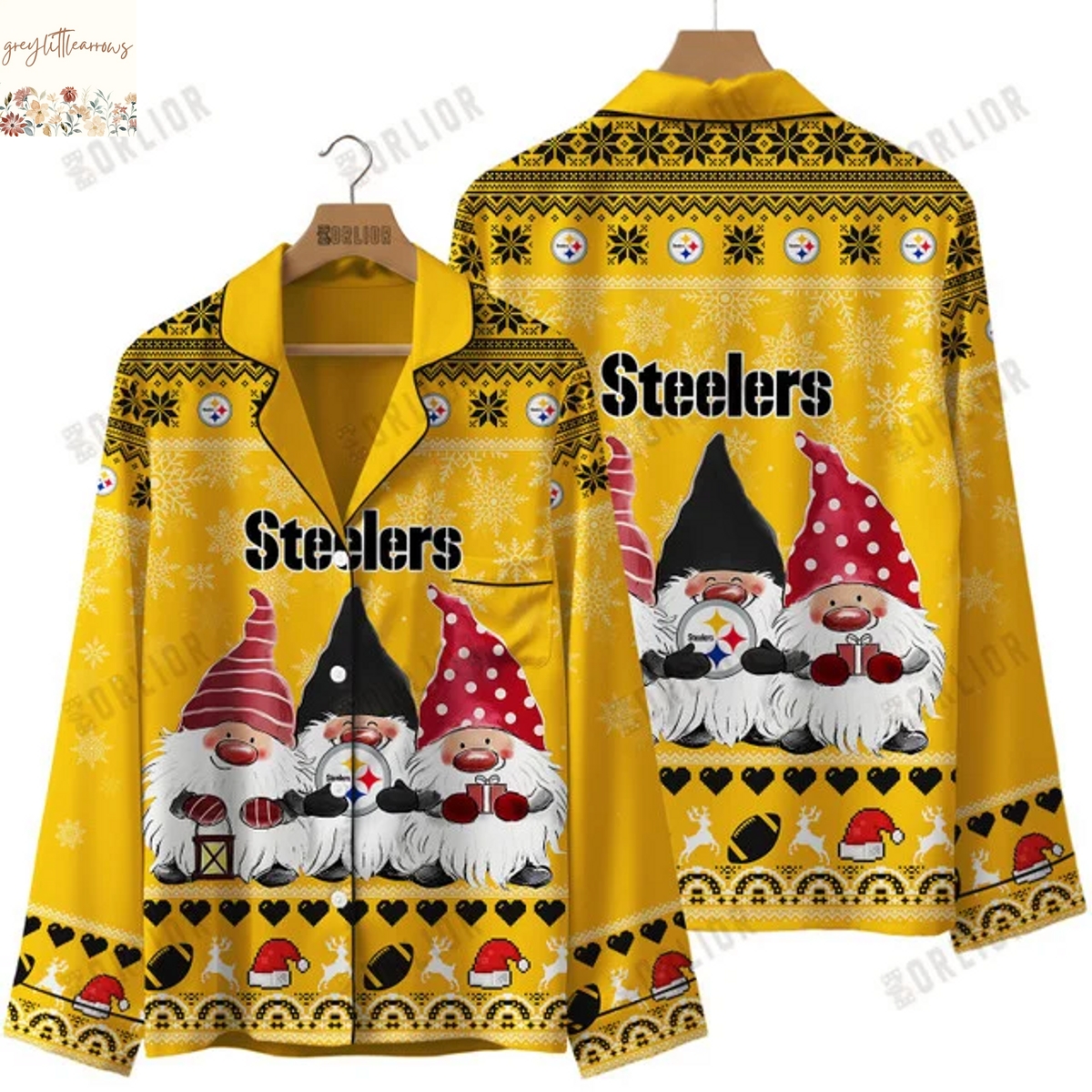 Pittsburgh Steelers 2025 Holiday Season Pajamas Set Pittsburgh Steelers 2025 Holiday Season Pajamas Set