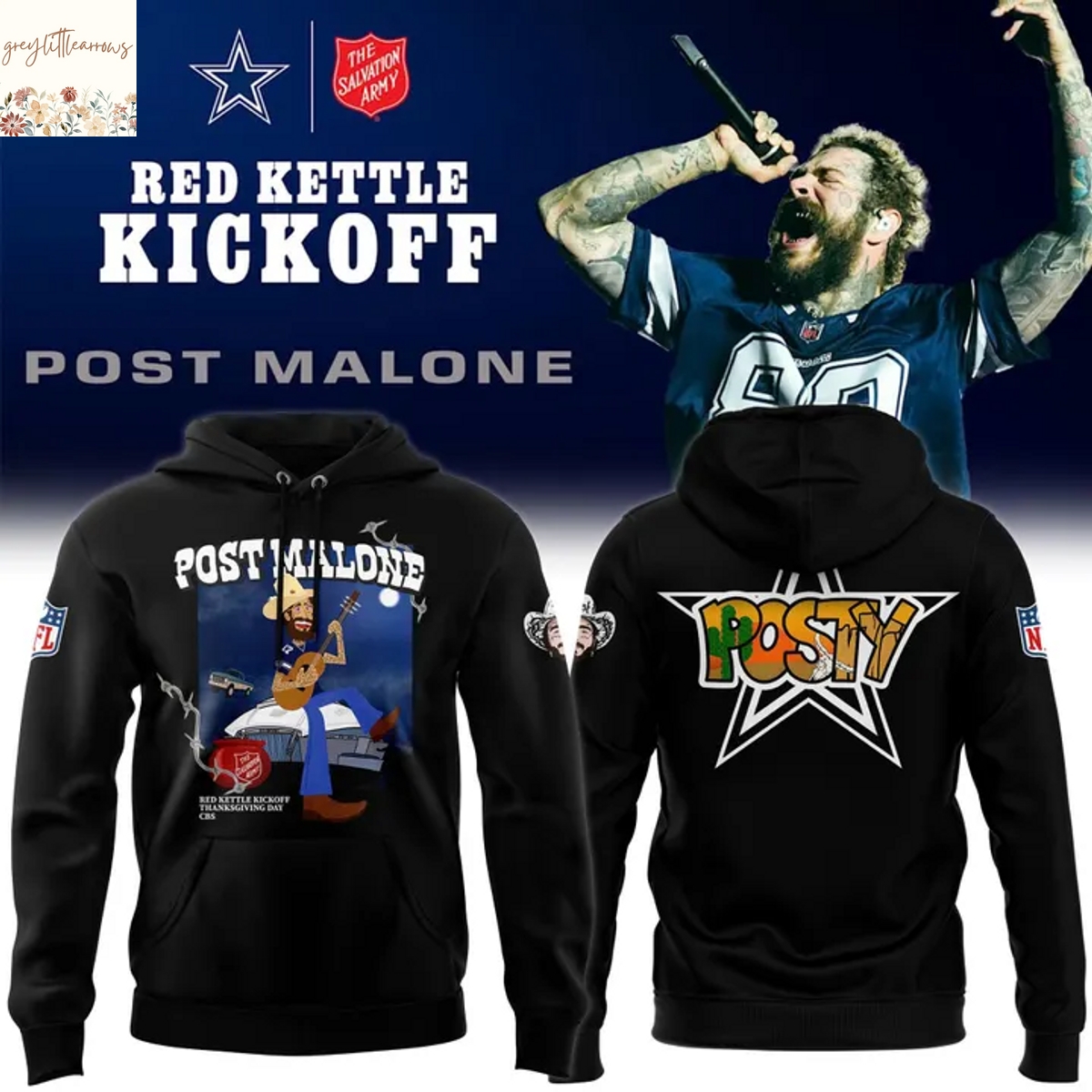 Post Malone X Dallas Cowboys Hoodie Post Malone X Dallas Cowboys Hoodie