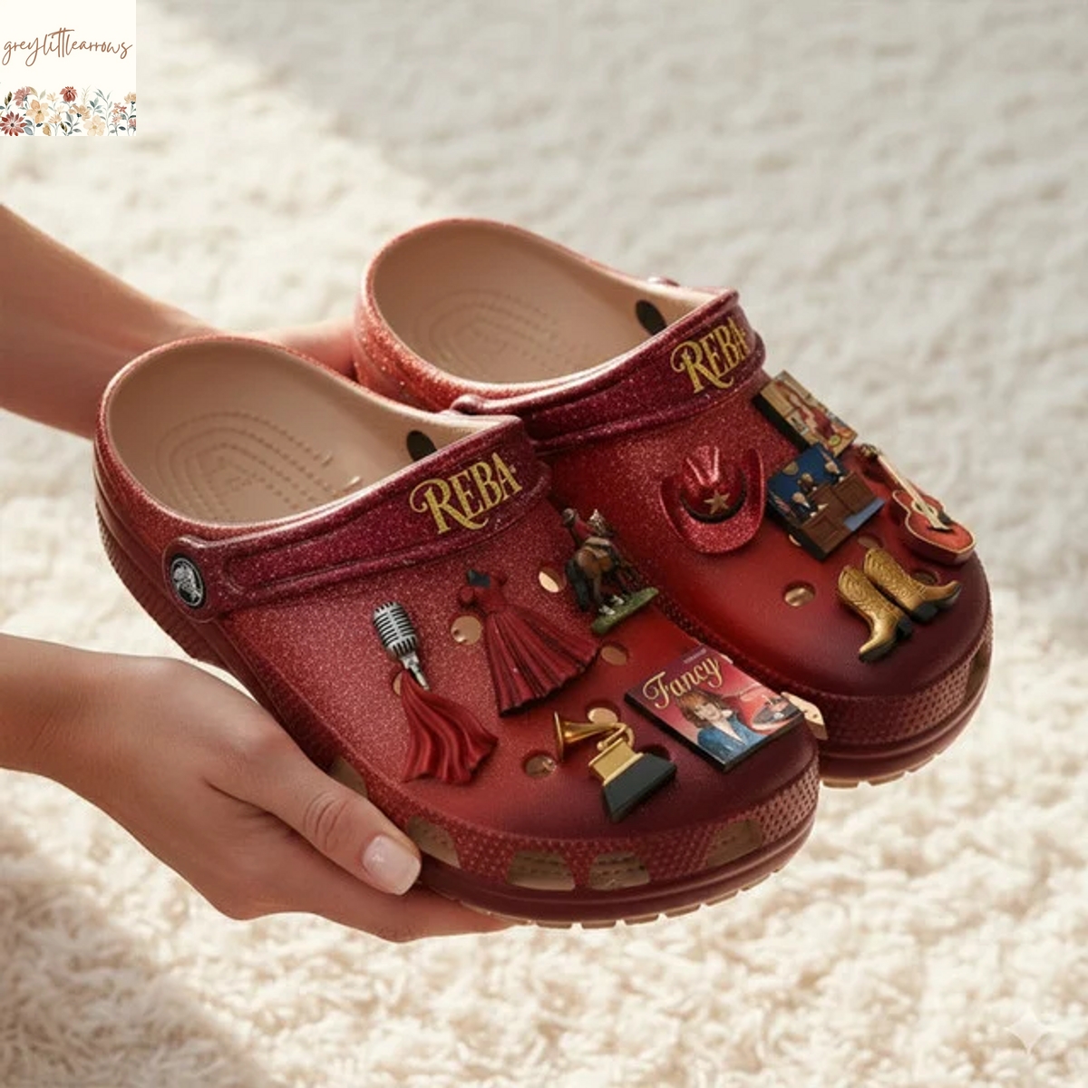 Reba McEntire Crocs With Charms Reba McEntire Crocs With Charms
