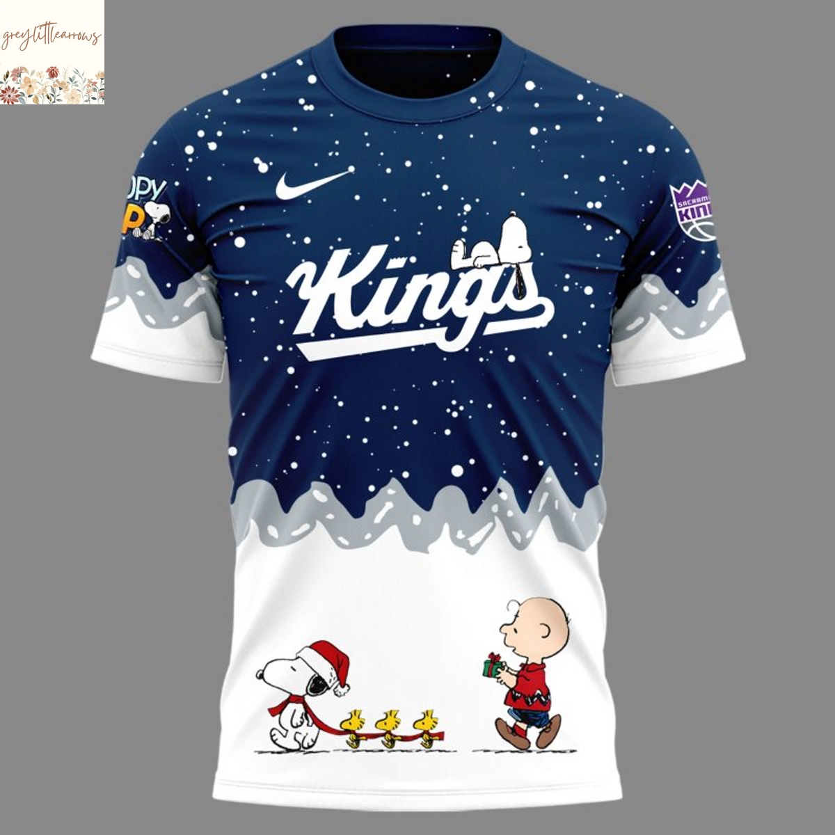 Sacramento Kings Peanuts 2025 3D T-Shirt Sacramento Kings Peanuts 2025 3D T-Shirt