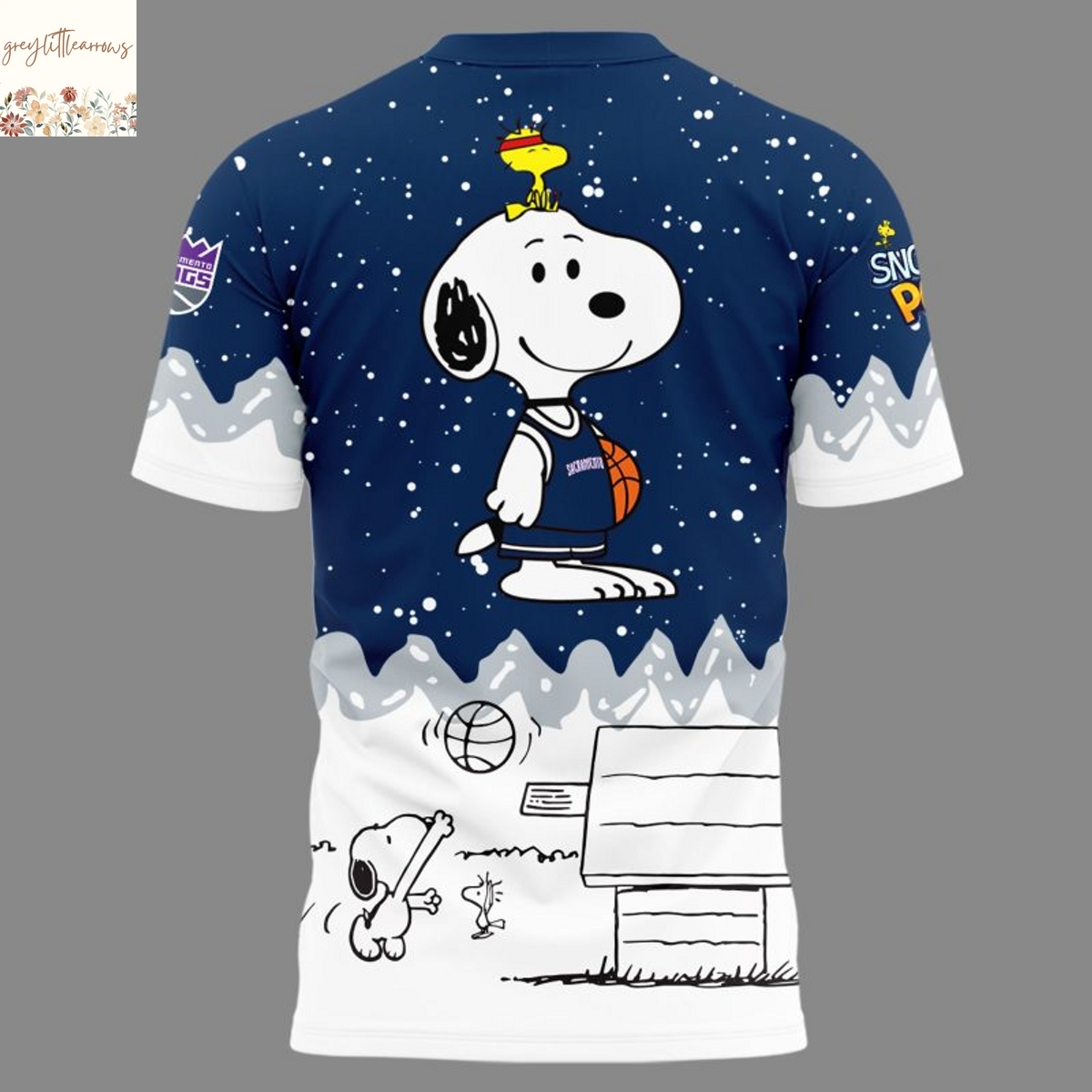 Sacramento Kings Peanuts 2025 3D T-Shirt Sacramento Kings Peanuts 2025 3D T-Shirt