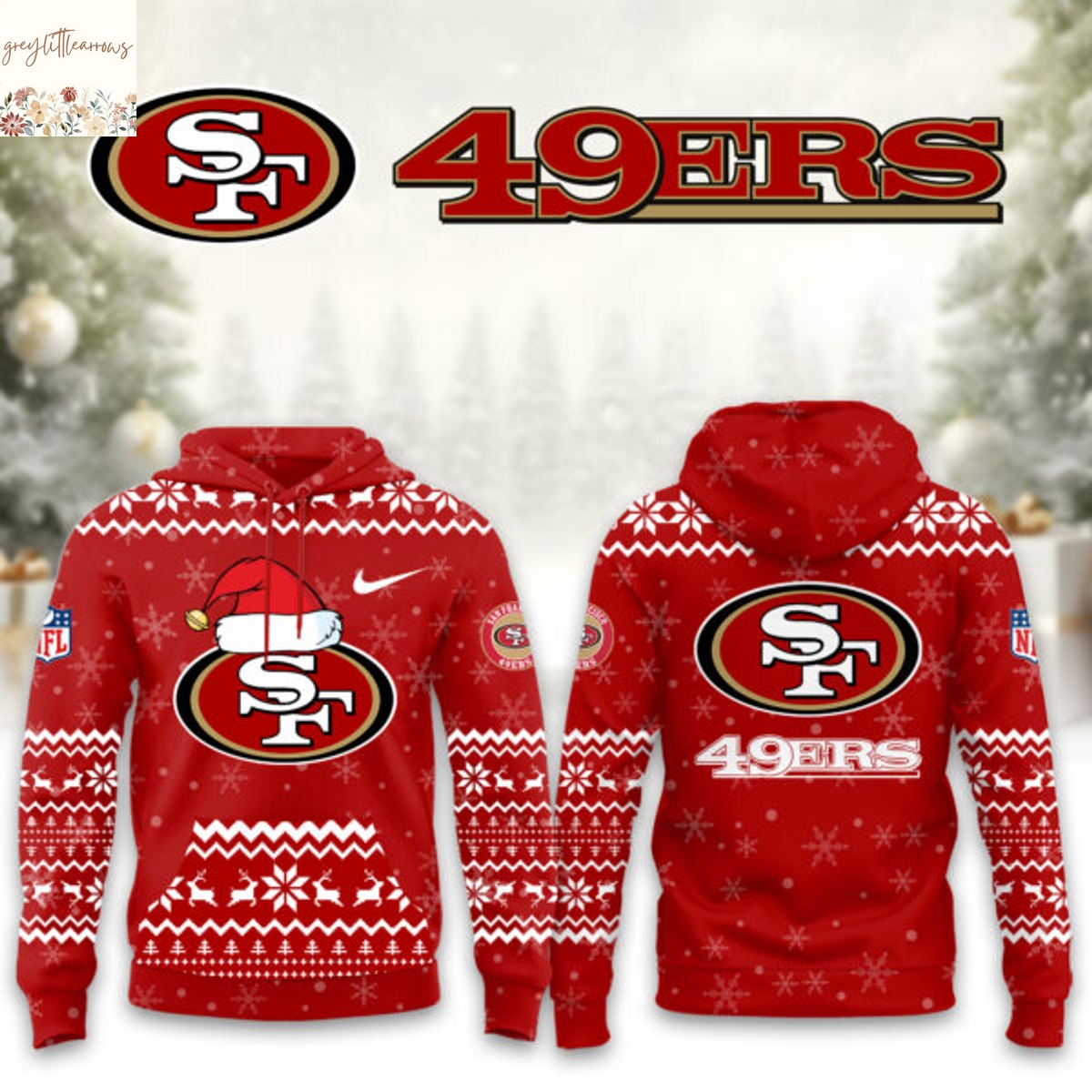 San Francisco 49ers Christmas 2025 Hoodie San Francisco 49ers Christmas 2025 Hoodie