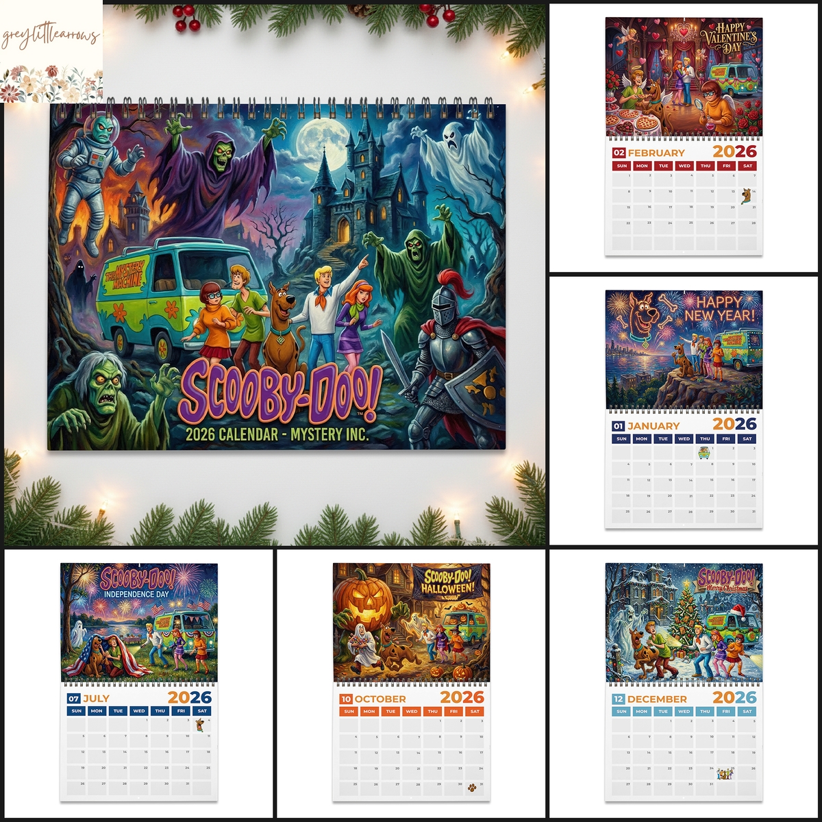 Scooby-Doo 2026 Wall Calendar Scooby-Doo 2026 Wall Calendar