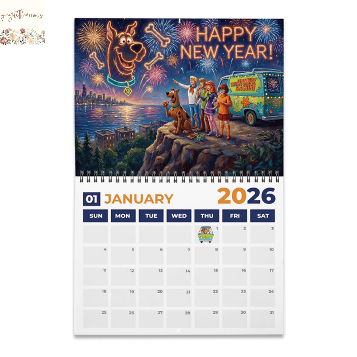 Scooby-Doo 2026 Wall Calendar Scooby-Doo 2026 Wall Calendar