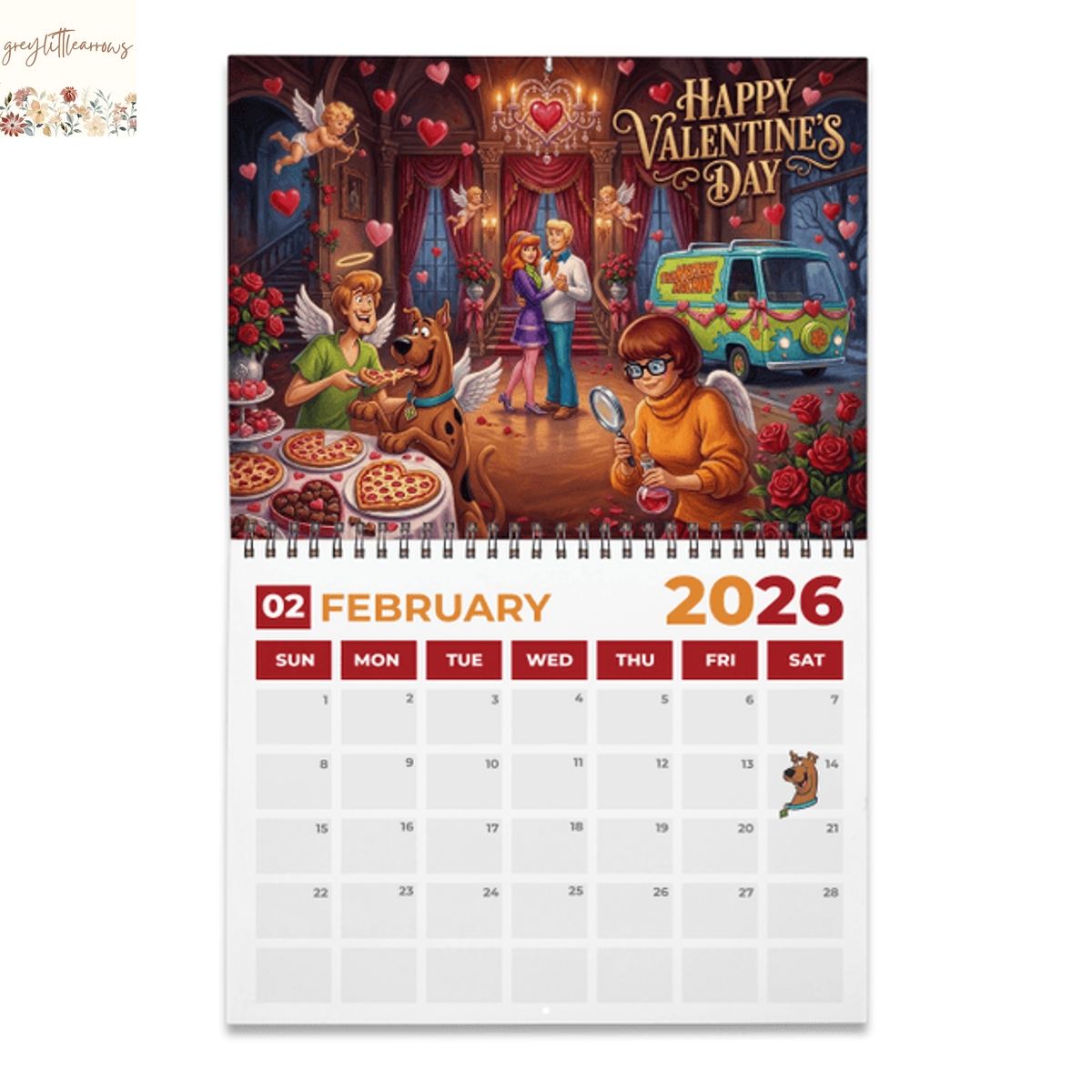 Scooby-Doo 2026 Wall Calendar Scooby-Doo 2026 Wall Calendar