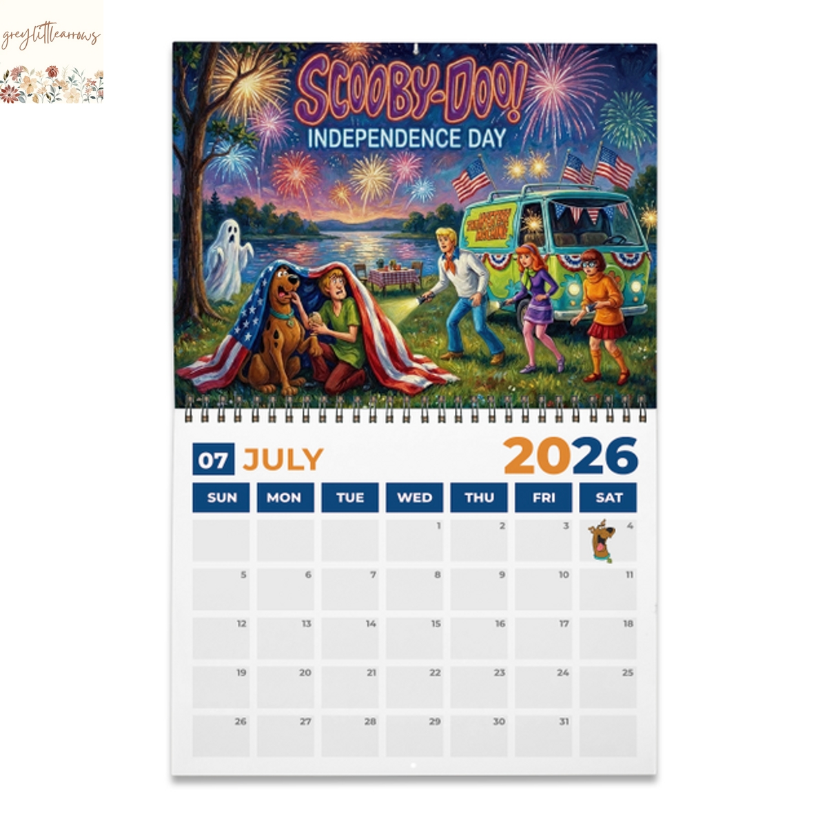 Scooby-Doo 2026 Wall Calendar Scooby-Doo 2026 Wall Calendar