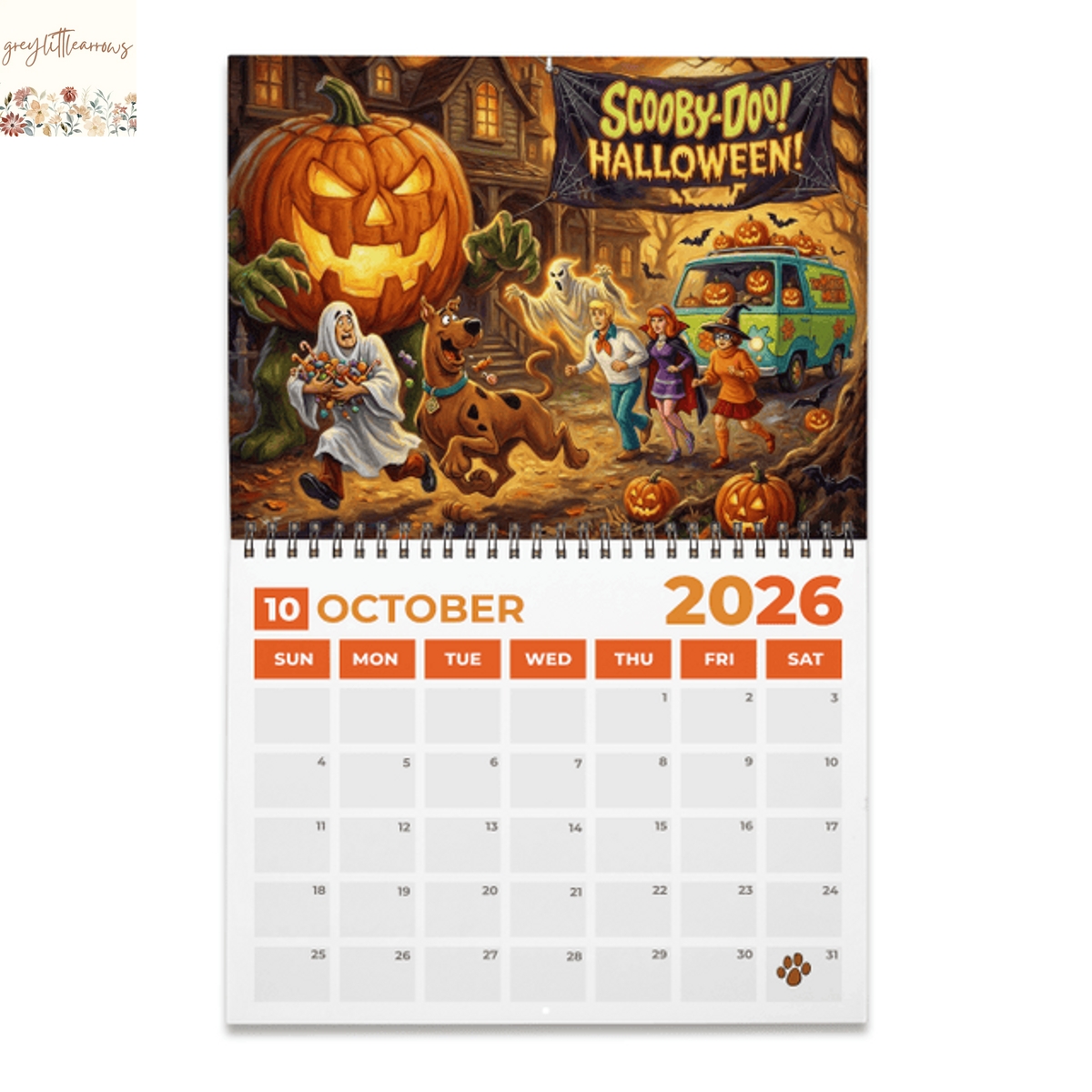 Scooby-Doo 2026 Wall Calendar Scooby-Doo 2026 Wall Calendar