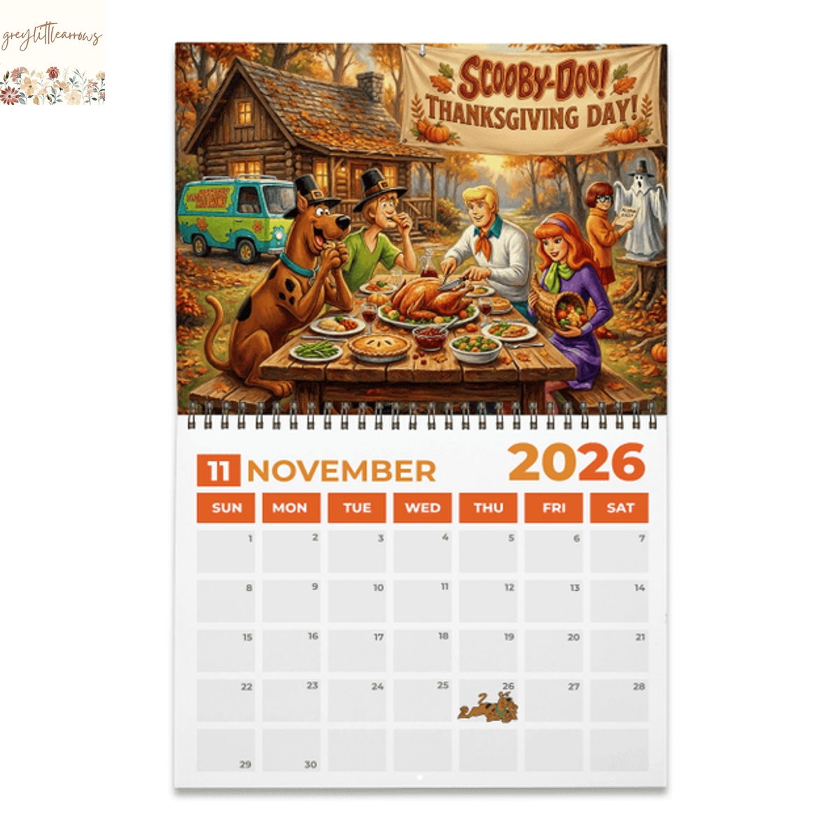 Scooby-Doo 2026 Wall Calendar Scooby-Doo 2026 Wall Calendar