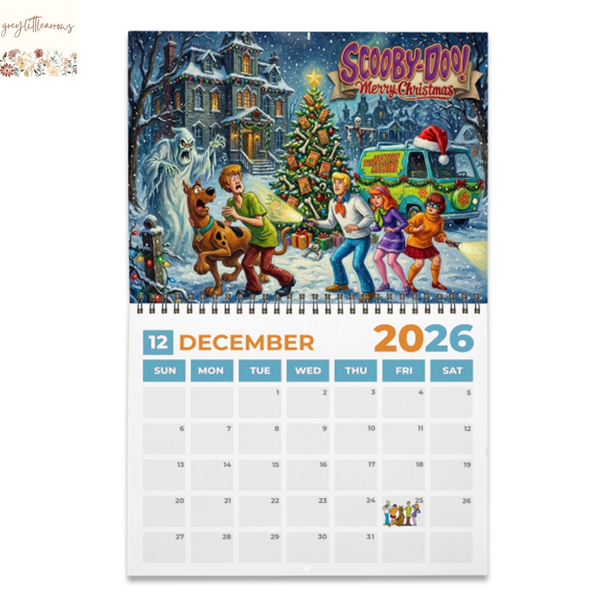 Scooby-Doo 2026 Wall Calendar Scooby-Doo 2026 Wall Calendar