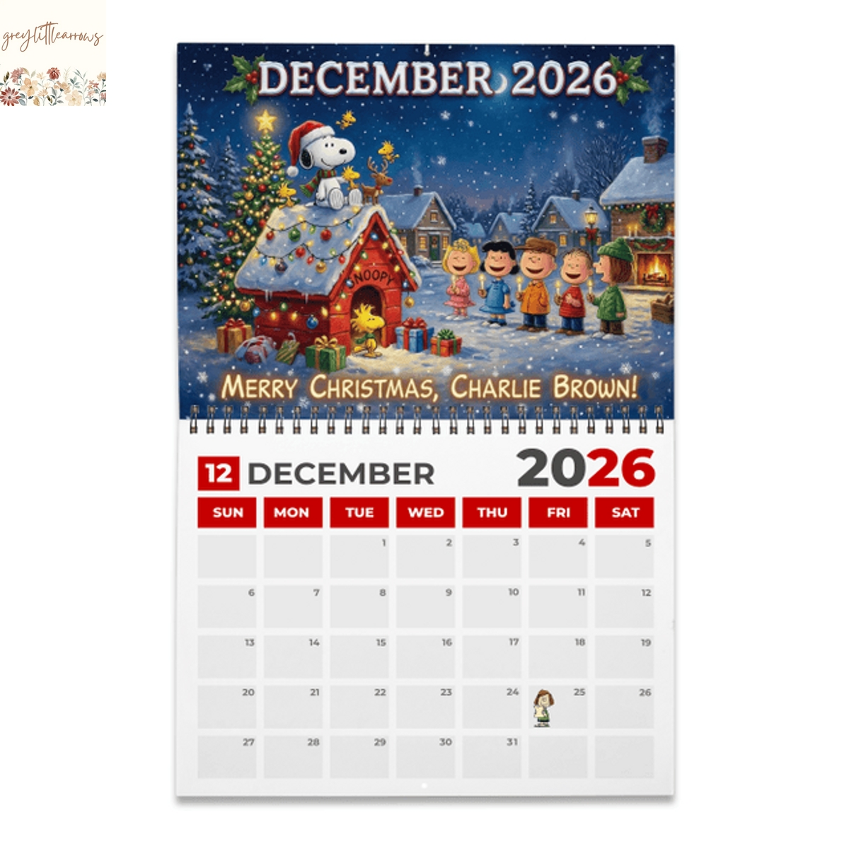 Snoopy 2026 Wall Calendar Snoopy 2026 Wall Calendar