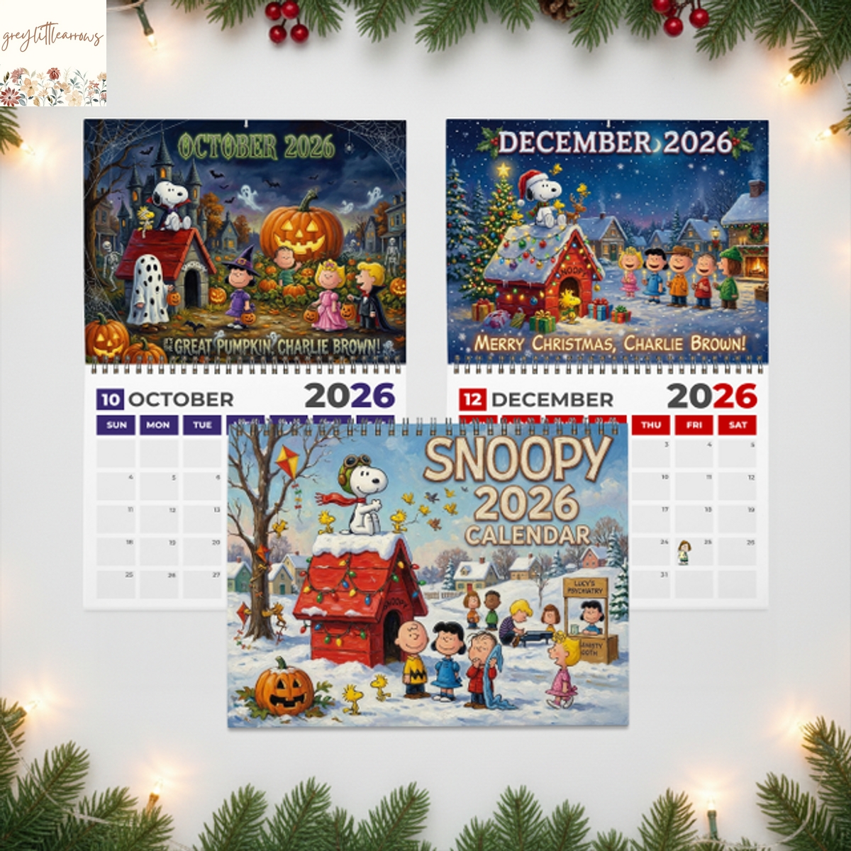 Snoopy 2026 Wall Calendar Snoopy 2026 Wall Calendar