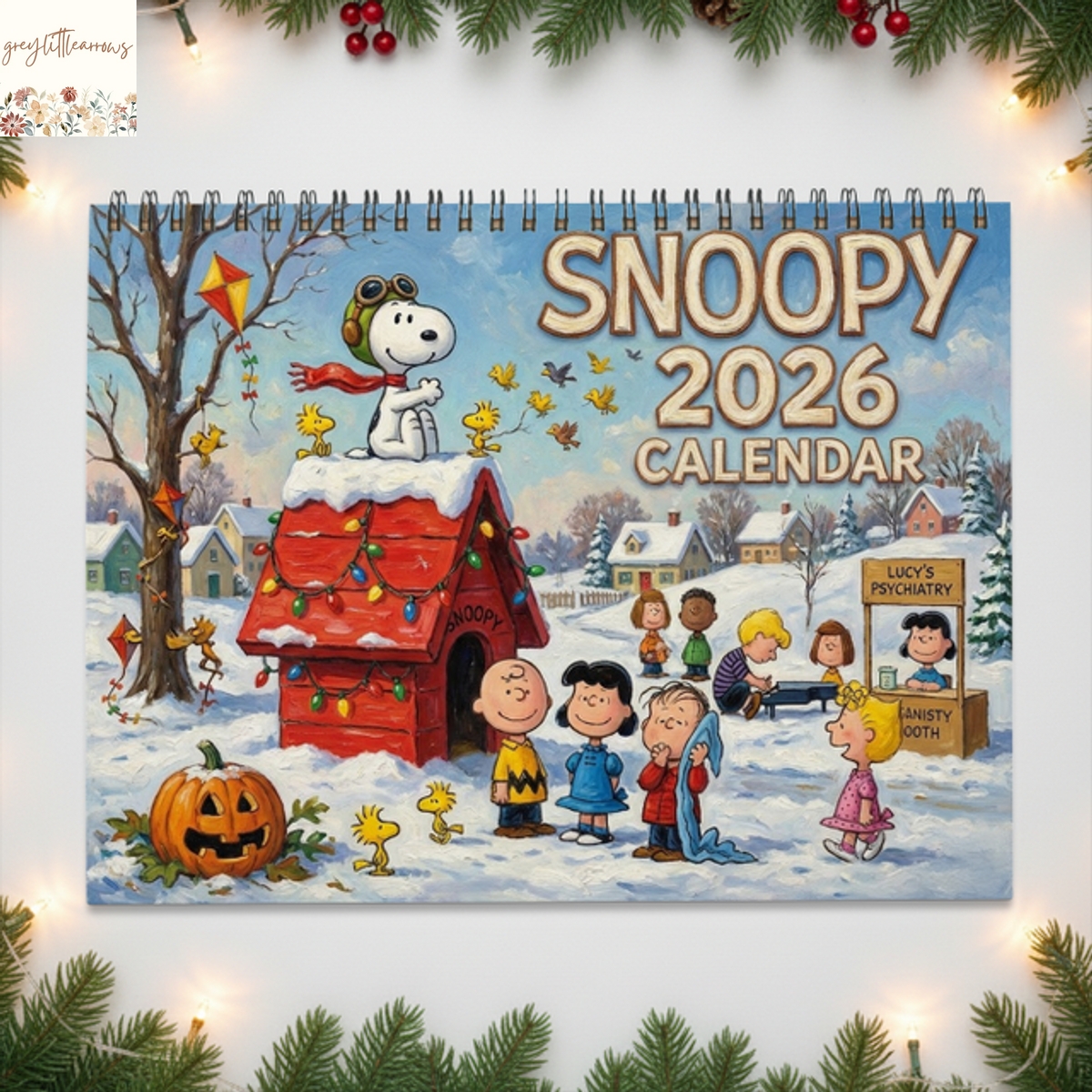 Snoopy 2026 Wall Calendar Snoopy 2026 Wall Calendar