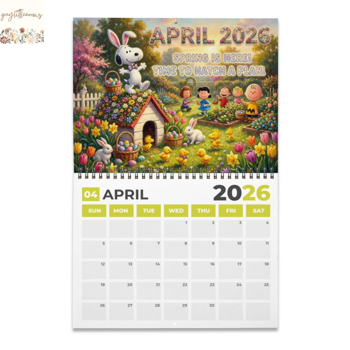Snoopy 2026 Wall Calendar Snoopy 2026 Wall Calendar