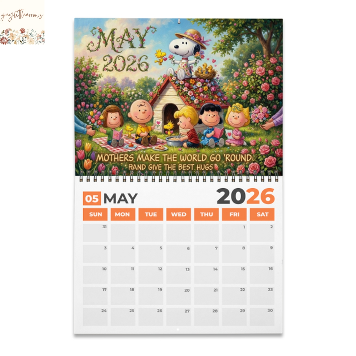 Snoopy 2026 Wall Calendar Snoopy 2026 Wall Calendar