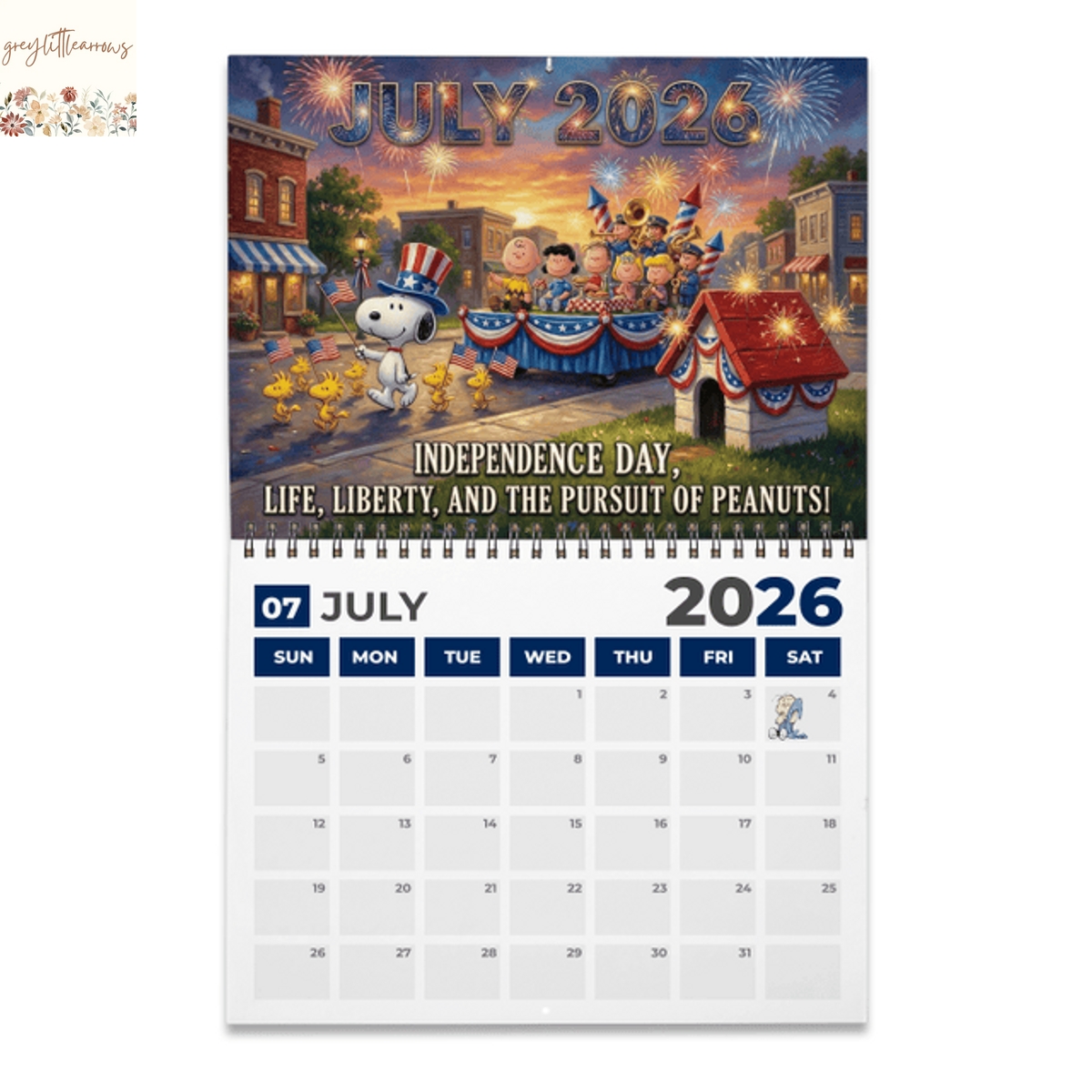 Snoopy 2026 Wall Calendar Snoopy 2026 Wall Calendar