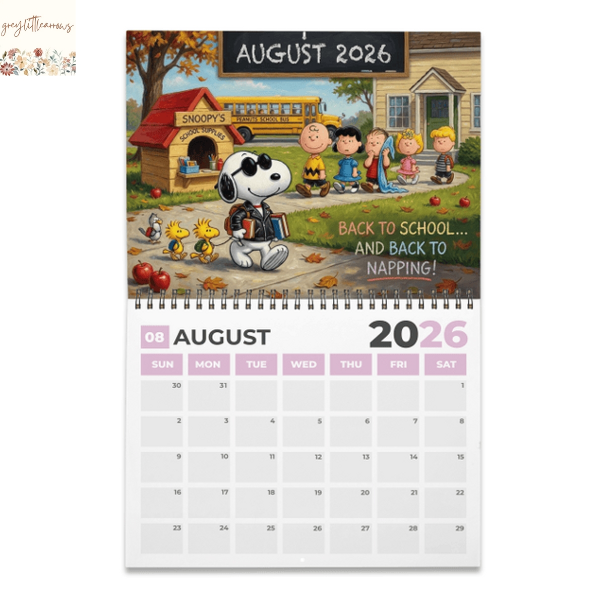 Snoopy 2026 Wall Calendar Snoopy 2026 Wall Calendar