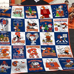 Syracuse Orange Snoopy Blanket