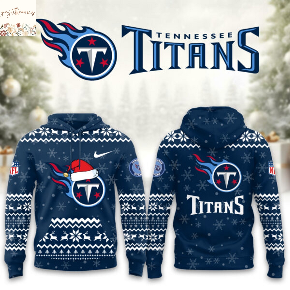 Tennessee Titans Christmas 2025 Hoodie Tennessee Titans Christmas 2025 Hoodie