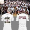 Texas A&M Aggies 2025 National Champions Texas A&M Volleyball 3D T-Shirt – White