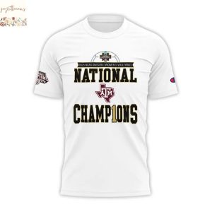 Texas A&M Aggies 2025 National Champions Texas A&M Volleyball 3D T-Shirt