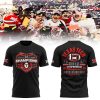 Texas Tech Red Raiders Big 12 Conference Champions 2025 White 3D T-Shirt