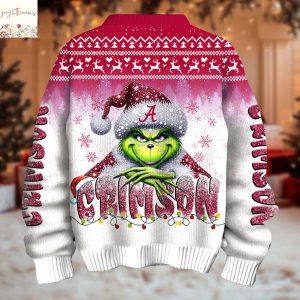 The Grinch Alabama Crimson Tide Christmas Ugly Sweater
