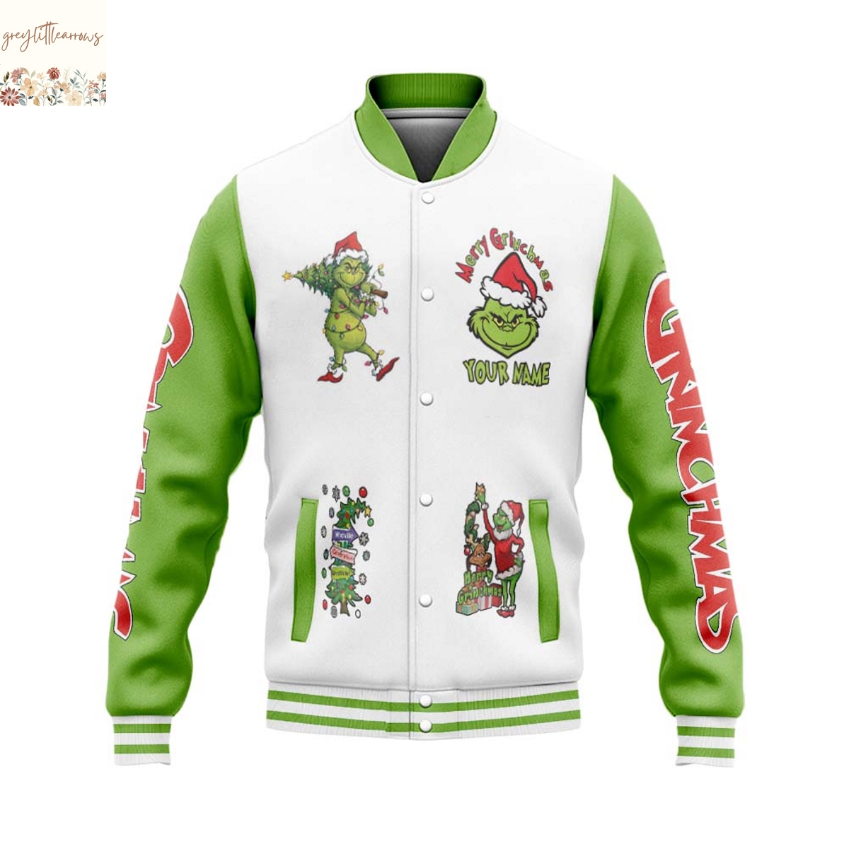 The Grinch Christmas Baseball Jacket The Grinch Christmas Baseball Jacket