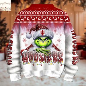 The Grinch Indiana Hoosiers Christmas Ugly Sweater