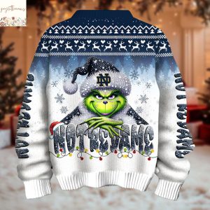 The Grinch Notre Dame Fighting Irish Christmas Ugly Sweater