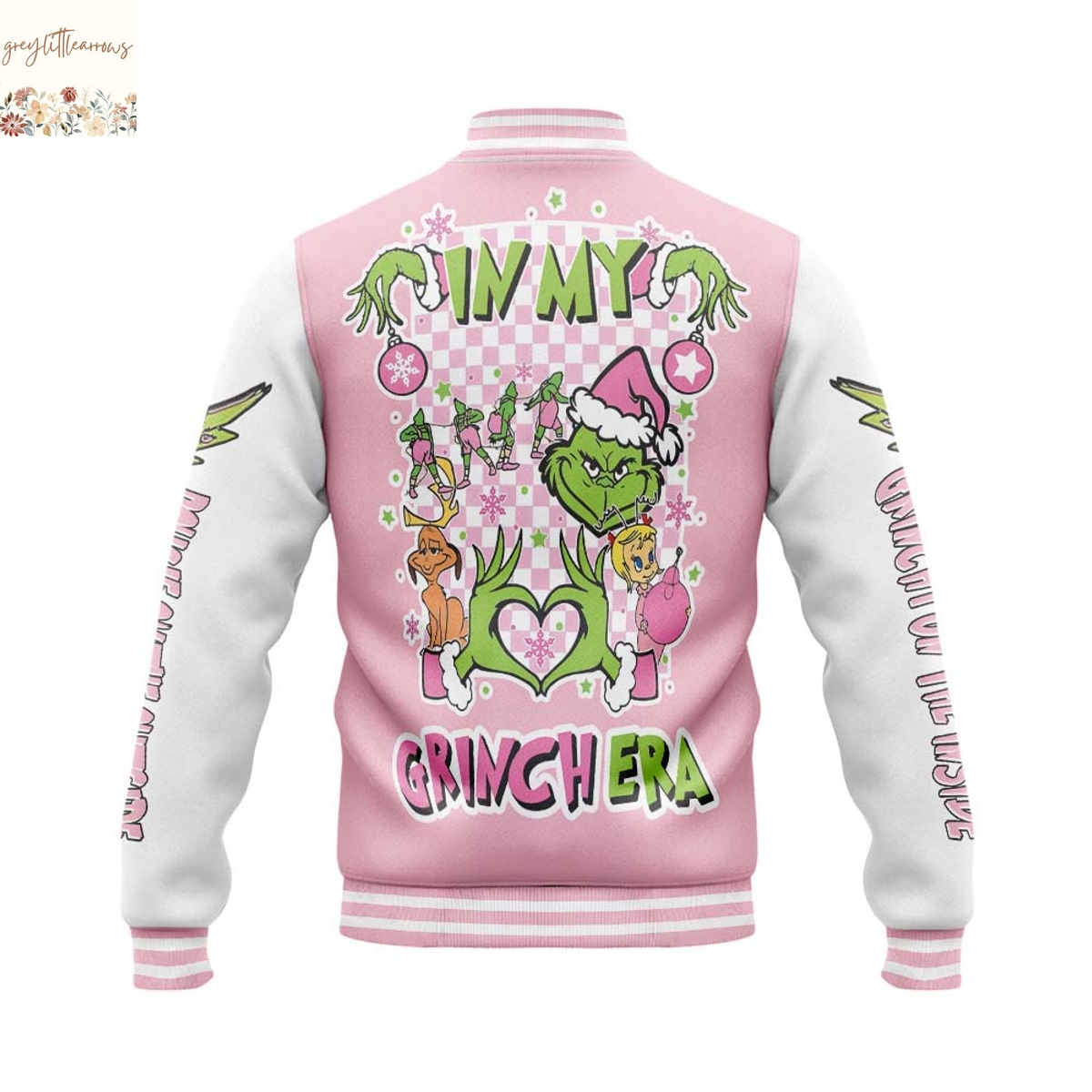 The Grinch x Christmas Baseball Jacket The Grinch x Christmas Baseball Jacket