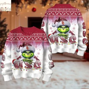 The Grinch x Usc Trojans Christmas Ugly Sweater The Grinch x Usc Trojans Christmas Ugly Sweater
