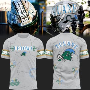 Tulane Green Wave Uptown 3D T-Shirt