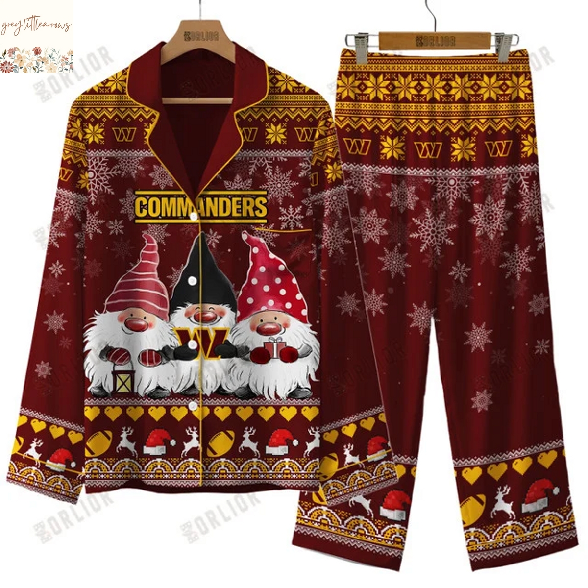 Washington Commanders 2025 Holiday Season Pajamas Set Washington Commanders 2025 Holiday Season Pajamas Set