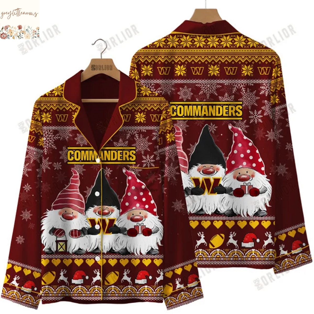 Washington Commanders 2025 Holiday Season Pajamas Set Washington Commanders 2025 Holiday Season Pajamas Set