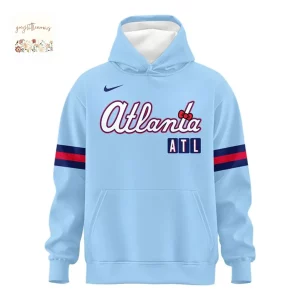 Atlanta Braves Hello Kitty Day City Connect Pullover Hoodie