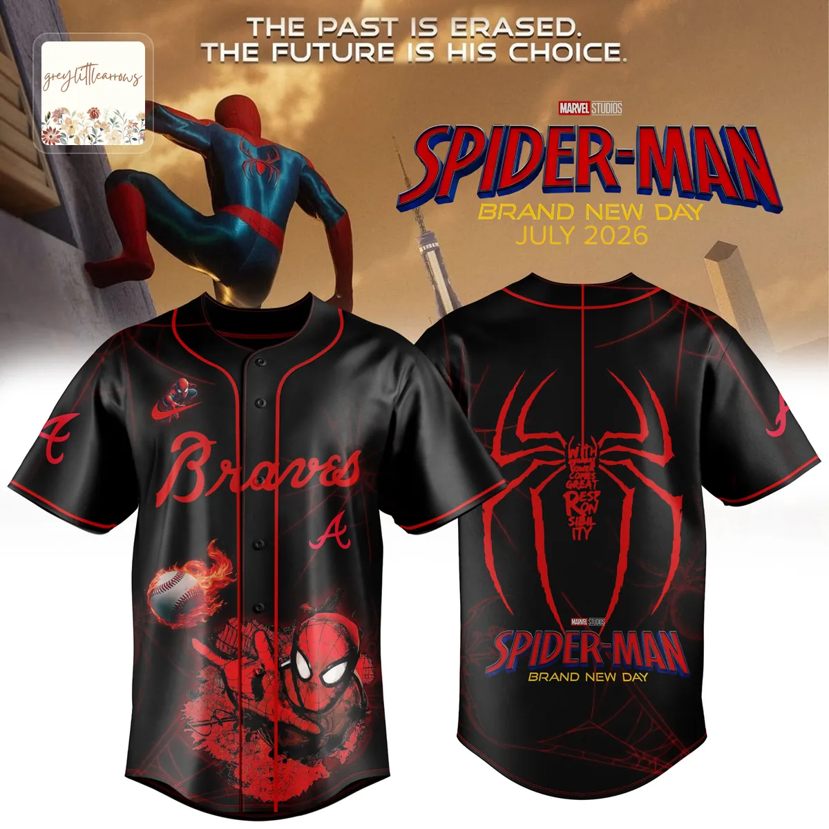 Atlanta Braves Spider-Man Brand New Day 2026 Baseball Jersey Atlanta Braves Spider-Man Brand New Day 2026 Baseball Jersey