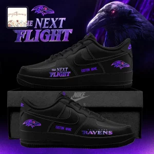 Baltimore Ravens The Next Flight Personalized Custom Limited Edition Air Force 1