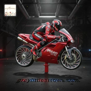 Ducati 100th Anniversary 1926-2026 Motorcycle Garden Wind Spinner