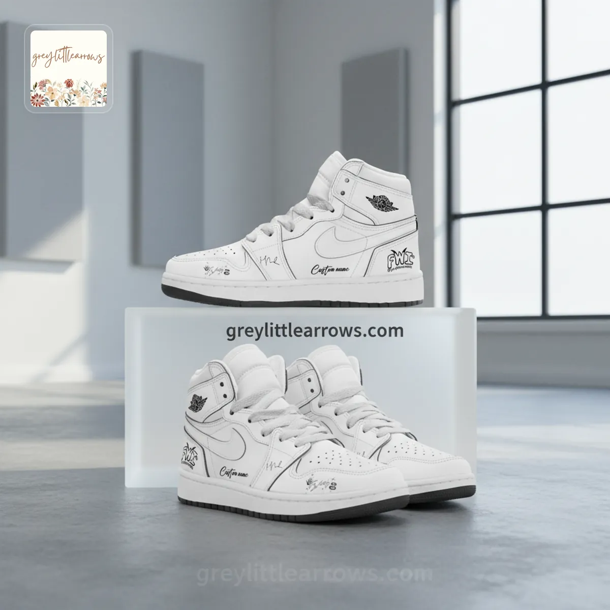 Faye Webster & Daniel Caesar 2026 Tour Personalized Air Jordan 1 High Top Faye Webster & Daniel Caesar 2026 Tour Personalized Air Jordan 1 High Top