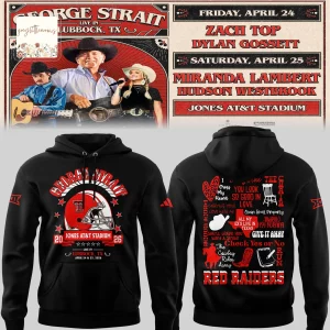 George Strait “One Last Ride” 2026 Lubbock Jones AT&T Stadium Tour Hoodie