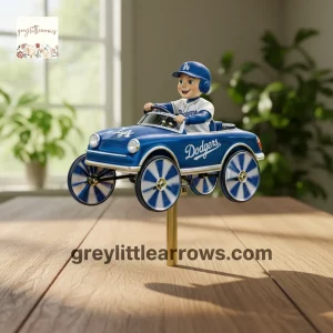 Los Angeles Dodgers Baseball Mascot Car Garden Wind Spinner Los Angeles Dodgers Baseball Mascot Car Garden Wind Spinner