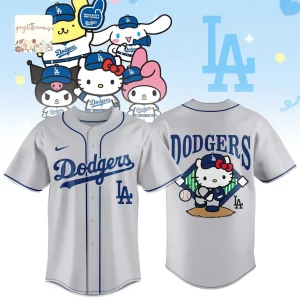 Los Angeles Dodgers Hello Kitty Collaboration Baseball Jersey
