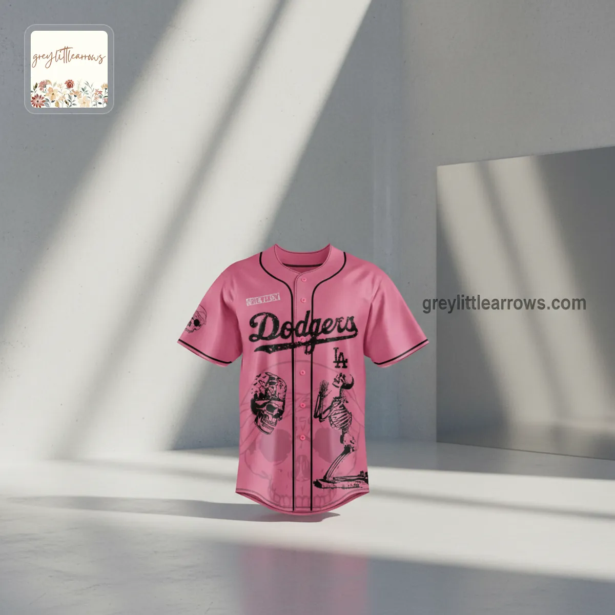 Los Angeles Dodgers x $UICIDEBOY$ Greyday 2026 Pink Chaos Baseball Jersey Los Angeles Dodgers x $UICIDEBOY$ Greyday 2026 Pink Chaos Baseball Jersey