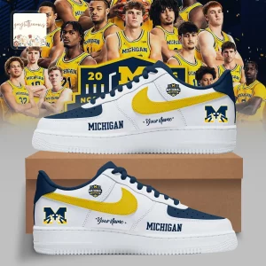 Michigan Wolverines 2026 National Champions Personalized Air Force 1 Shoes
