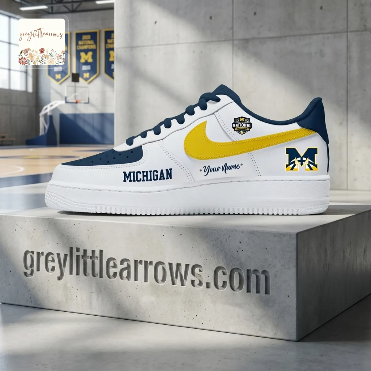 Michigan Wolverines 2026 National Champions Personalized Air Force 1 Shoes