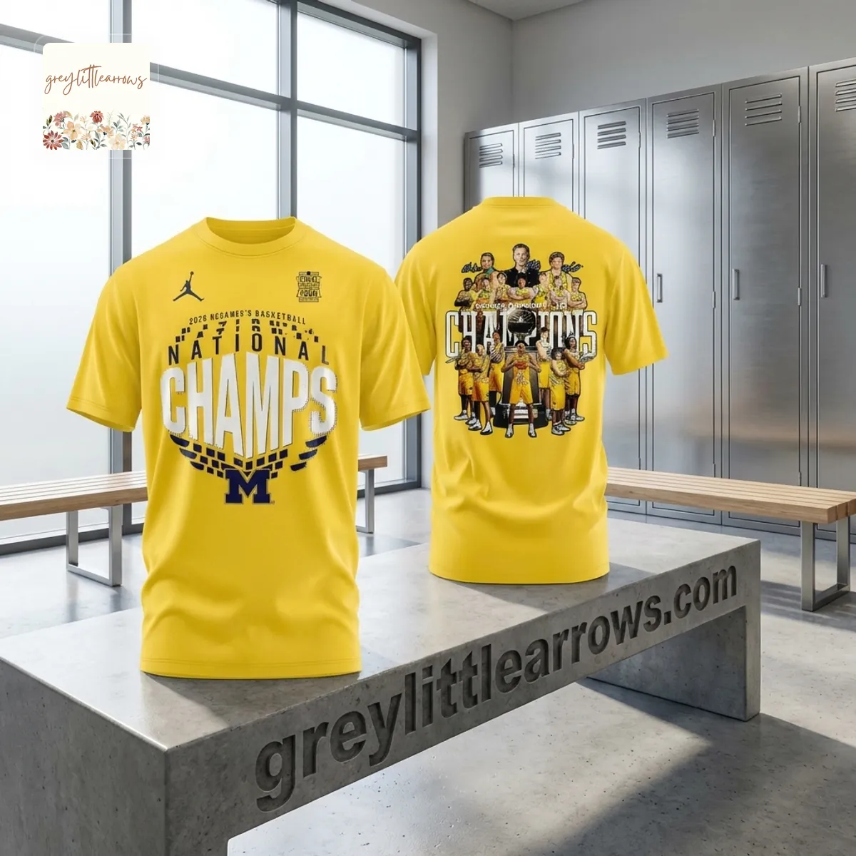 Michigan Wolverines 2026 NCAA Basketball National Champions Commemorative 3D T-Shirt Michigan Wolverines 2026 NCAA Basketball National Champions Commemorative 3D T-Shirt