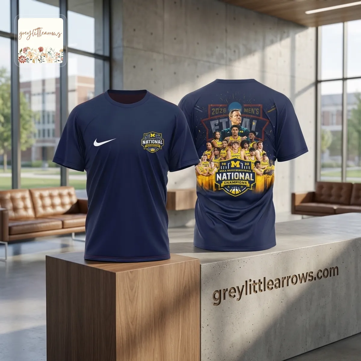 Michigan Wolverines 2026 NCAA Men’s Basketball National Champions 3D T-Shirt Michigan Wolverines 2026 NCAA Men’s Basketball National Champions 3D T-Shirt