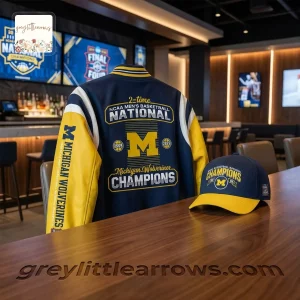 Michigan Wolverines 2026 NCAA Men’s Basketball National Champions Bomber Jacket